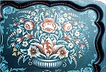 Chippendale Tray with Baroque Flowers Pattern Packet