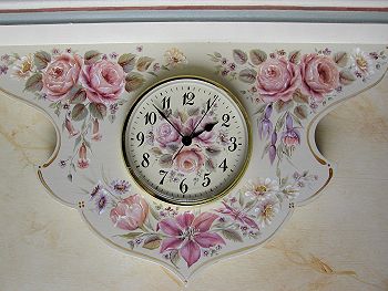 European Flower Shelf Clock Pattern Packet