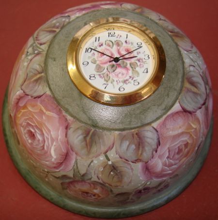Dome Clock Packet with European Roses