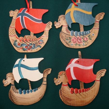 Viking Ship Ornament Packet