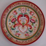 Os Wedding Plate for Otis and Megan