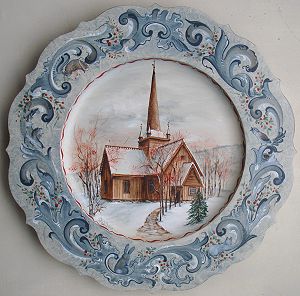 Lesja Stave Church Plate Pattern Packet