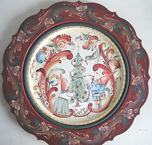 Nissen Christmas Plate Pattern Packet